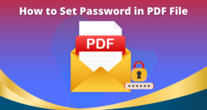 How to Set Password in PDF File
