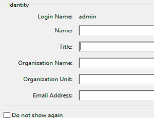 identity fill to set password in PDF file