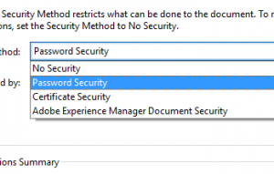 select password security in security method