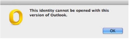 outlook 2011 for mac rebuild identity