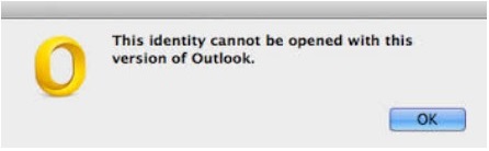 outlook for mac 2011 default identity