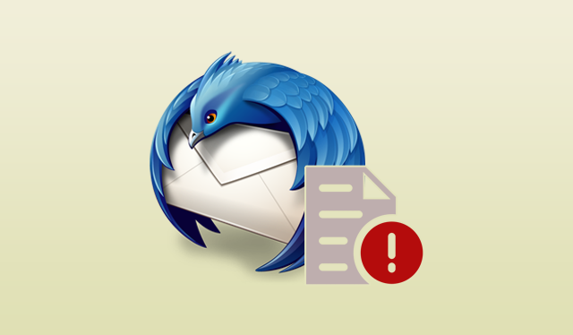 critical error message portable thunderbird