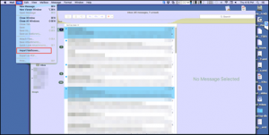 Click files, then click on Import mailbox