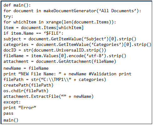 Extract Attachments From Lotus Notes Database Using LotusScript