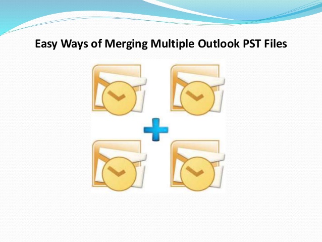add two pst files outlook