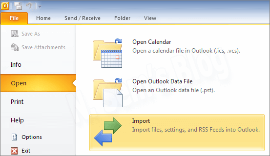 how to import contacts into outlook 2010 from a pst file