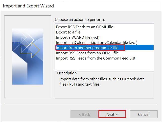 select import option
