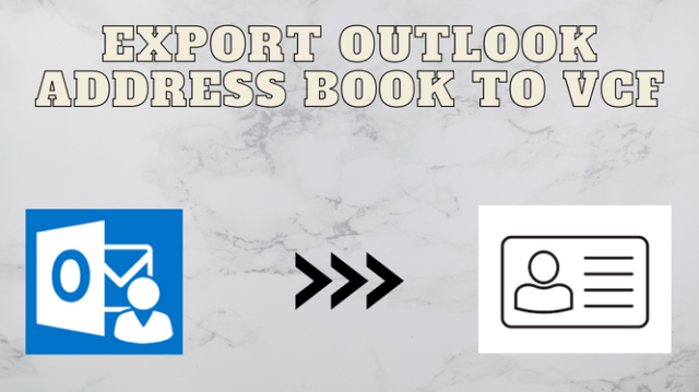 export outlook address book to vcf