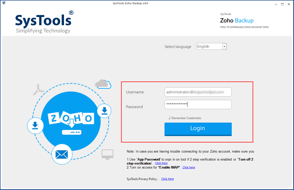 zoho outlook access