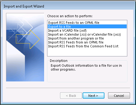 export multiple outlook contacts as vcard