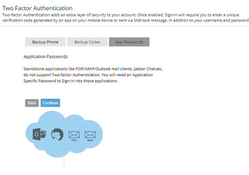 Two step authentication