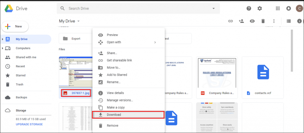 how to transfer photos from computer to google drive