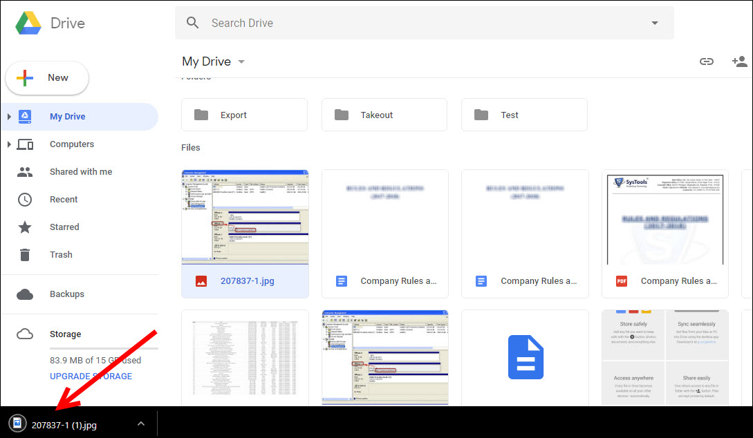 how to transfer files from google drive to dropbox