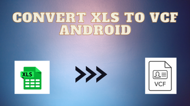 Convert XLS to VCF Android