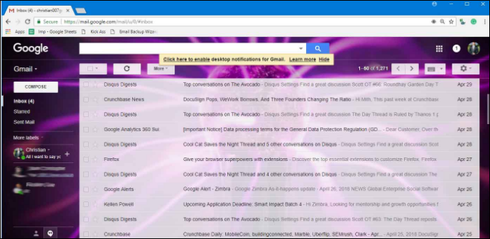how to save an email in gmail