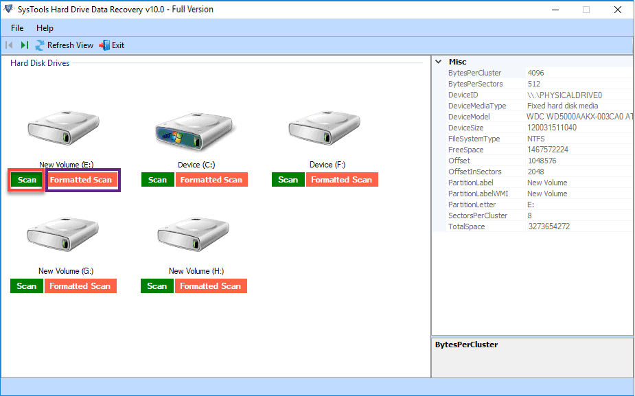 restore data