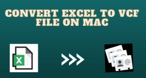 Convert Excel To VCF File on Mac