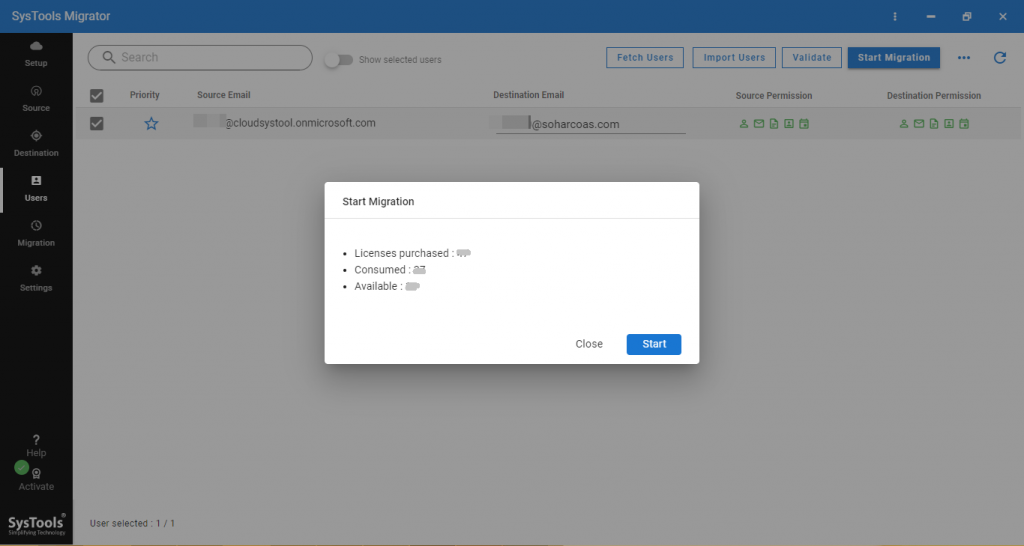 start data migration