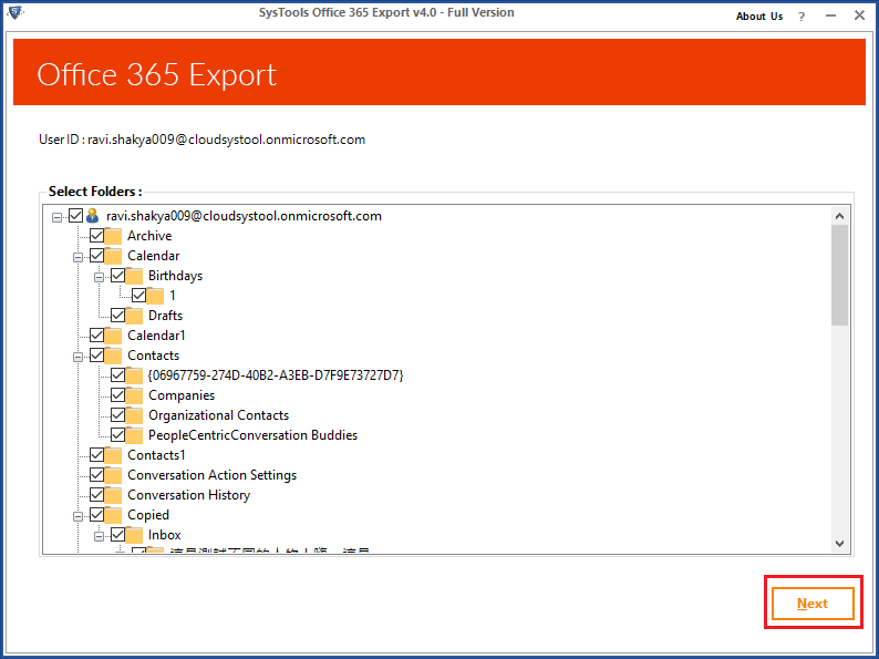 O365 export