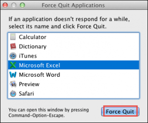 quit all applications mac