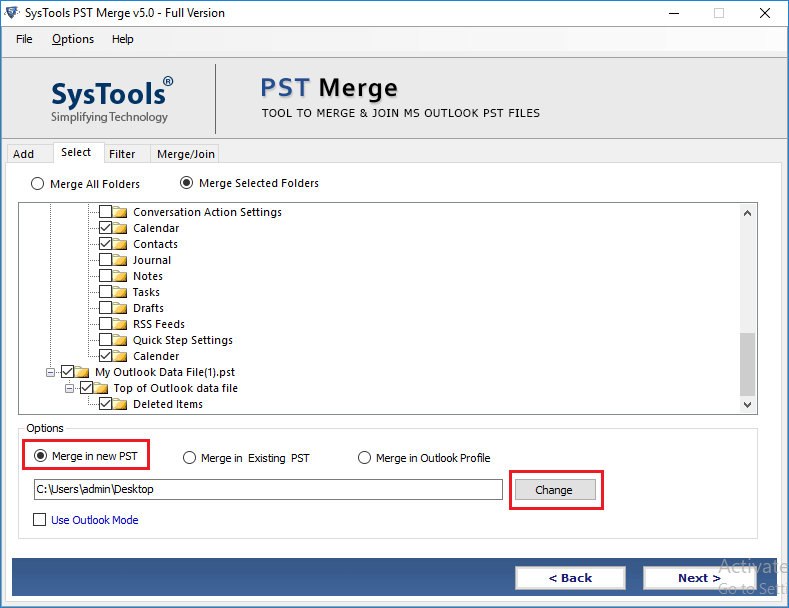 search multiple pst files