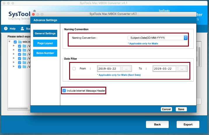 advance pdf settings