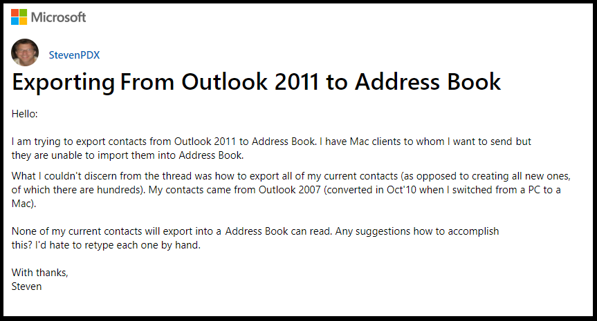 export outlook for mac contacts to csv