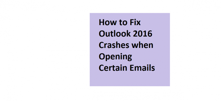 microsoft outlook crashes when opening email microsoft outlook crashes when opening email