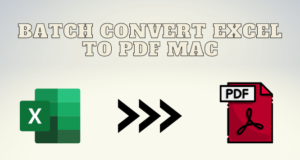 batch convert Excel to PDF Mac