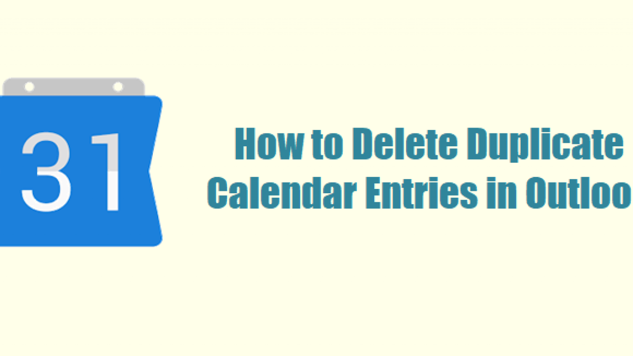 free outlook duplicate remover calendar