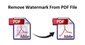 Remove watermark from PDF