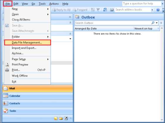 how to open large pst file in outlook