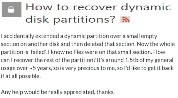 How to Recover Data from Dynamic Disk