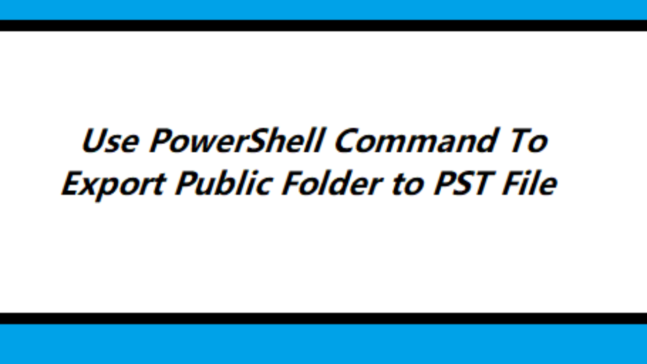 powershell see exchange public folder db