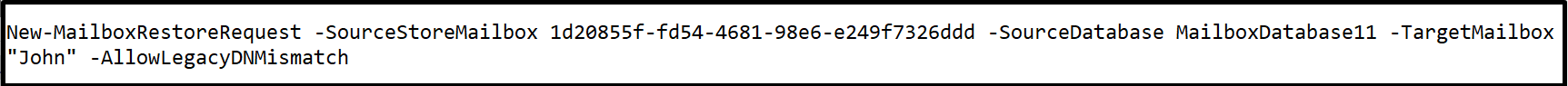 new-mailboxrestorerequest powershell cmdlet