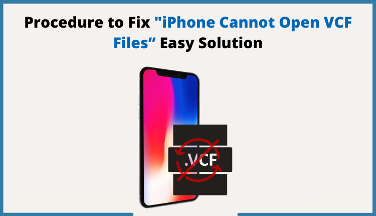 iPhone cannot open VCF files
