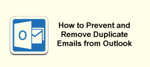 delete duplicates in outlook archive