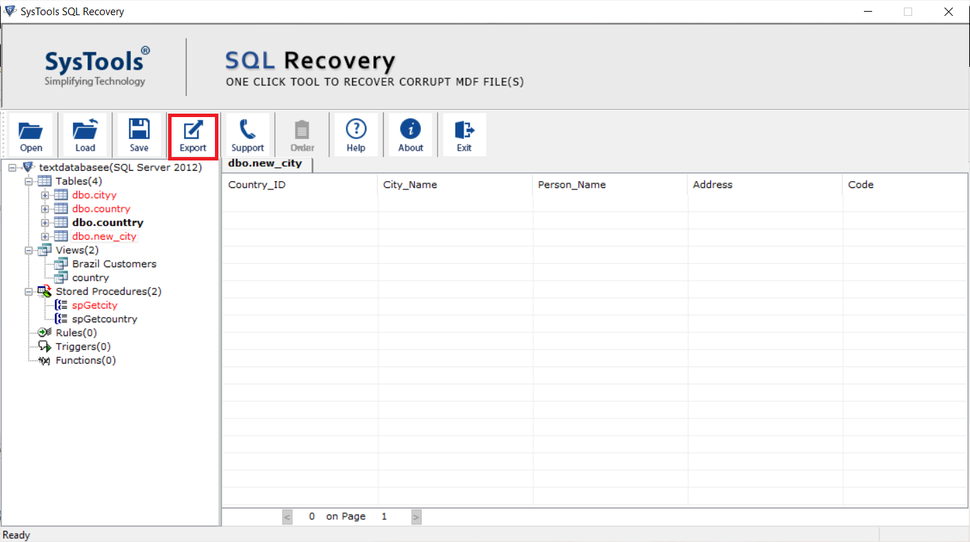 Extract Data From SQL Database Files
