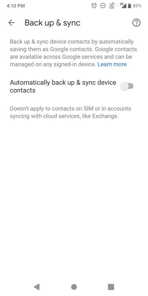 automatically sync your google contacts to gmai;