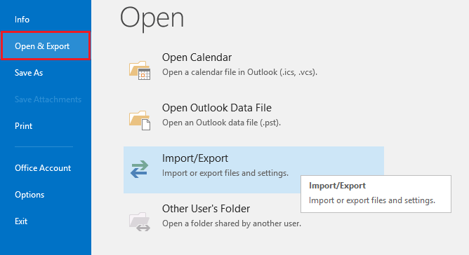 Import/Export mbox to pst