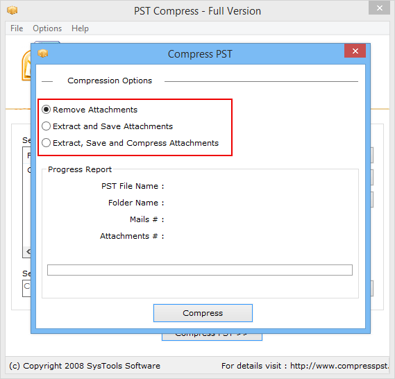 compression options.