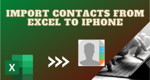 import Contacts from Excel to iPhone