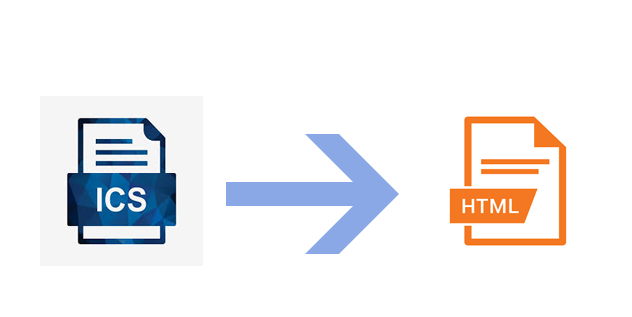 convert ics to html