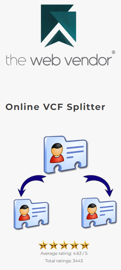 The web vendor - Online VCF Splitter